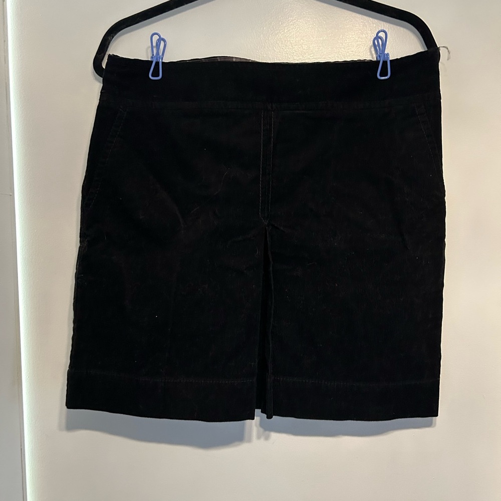 LOFT - Black Corduroy Mini Skirt